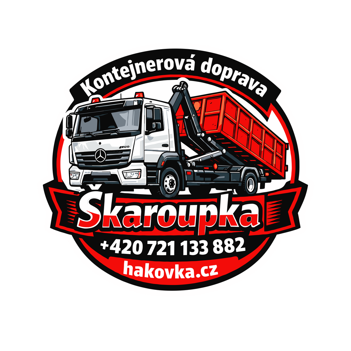 Hákový nosič kontejnerů Škaroupka